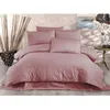 Image de Parure de lit - 1 housse de couette 220 x 240 cm + 2 taies doreiller 60 x 60 cm - 80% coton 20% polyester - Poudre