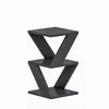 Image de CALICOSY - Bout de canapé 3 niveaux H50 cm - ALBENI - Anthracite