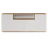 Image de Buffet - FR15 - 4 portes - 180 x 75 x 45 cm - Pin atlantique / Blanc