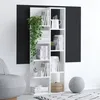 Image de Bibliothèque Emerald : Fabriquée en panneaux de particules 100% mélaminés cette bibliothèque de 150 cm de haut offre de multiple...