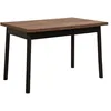 Image de Table à manger - OLIVER - Extensible - Rectangulaire - 4 personnes - 120 x 77 x 75 cm - Noir