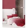 Image de Parure de lit - 1 housse de couette 220 x 240 cm + 2 taies doreiller 60 x 60 cm - 100% coton renforcé - Rouge