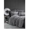 Image de Parure de lit - 1 housse de couette 220 x 240 cm + 2 taies doreiller 60 x 60 cm - 100% coton renforcé - Gris