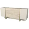 Image de Buffet en bois Veyron - 180 x 46 x 75 cm - Travertin Grès