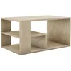 Image de Table basse - EROS - Rectangulaire - Travertin - 80 x 50 x 40 cm
