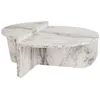 Image de CALICOSY - Lot de 2 tables basses L90 cm - ORION - Marbre