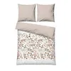 Image de Parure de lit - 1 housse de couette 220 x 240 cm + 2 taies doreiller 60 x 60 cm - 100% coton renforcé - Beige