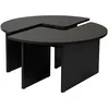 Image de CALICOSY - Lot de 2 tables basses L90 cm - MOIRA - Bois noir