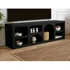 Image de Meuble TV avec 7 niches - Noir - LUELA
