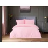 Image de Parure de lit - 1 housse de couette 220 x 240 cm + 2 taies doreiller 60 x 60 cm - Satiné 100% coton - Rose