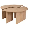 Image de CALICOSY - Lot de 2 tables basses L90 cm - MOIRA - Chêne