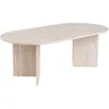 Image de Table basse ovale - Calicosy - Effet travertin - Iris - L119cm