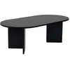 Image de Table basse ovale en aggloméré coloris noir L119 cm - IRIS