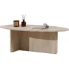 Image de Table Basse Orba - 100% MELAMINE - Travertin - 40 x 65 x 120 cm