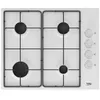 Image de Table de cuisson au gaz - BEKO - HIGG64123SW - Blanc - 60 cm - Électrique