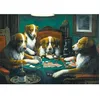 Image de Puzzle 1000 pièces : Chiens jouant au poker