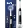 Image de Brosse à dents électrique noire - ORAL-B - Série Pro 1 - Cross Action - Modèle D305.513.3 - Minuteur