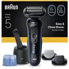 Image de Rasoir électrique BRAUN Series 5 - Noir et bleu - Autonomie 50 minutes - Charge rapide 5 minutes