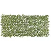 Image de Treillis extensible en osier avec feuillage PE Laurier palme 180 x 90 cm - Nature