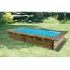 Image de UBBINK Piscine en bois Sunwater *Livraison Gratuite*- 200x350xH71 cm - Liner bleu - Hors sol semi enterrée ou enterrée