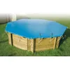 Image de Bâche dhiver de sécurité pour piscine UBBINK 335x485cm - Bleu - Octogonal - 550g/m2