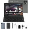 Image de Tablette Tactile - LAMZIEN 10.1 Pouces IPS PAD - Android 15 - 14Go + 128Go - Wifi - 6500mAh - Clavier AZERTY