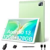Image de Tablette tactile 10 pouces Android 13 Octa-Core 12 Go de RAM + 128 Go de ROM appareils photo 8 MP + 13 MP 4G LTE - Vert
