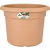 Image de ELHO Pot de fleurs Rond GREEN BASICS - Plastique - Ø388 x H30 cm - Terre cuite doux