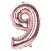 Image de Ballon chiffre - CHIFFRE 9 - Rose Gold - 86cm - Mylar - Décoration de fête