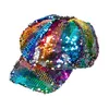 Image de Casquette Gavroche Rainbow Réversible - Multicolore - Sequins