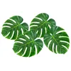 Image de 4 FEUILLES MONSTERA ARTIFICIEL 33X27CM VERT