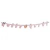 Image de Guirlande de lettres en carton Hello Girl rose et or 140 cm