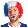 Image de Perruque Afro Supporter France - BOLAND - Afro Supporter France - Bleu - Blanc Rouge - Mixte