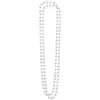 Image de 2 COLLIERS PERLES BLANC ADULTE - Accessoire de déguisement bijou fantaisie