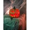 Image de Décoration lumineuse citrouille Halloween 16 cm