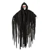 Image de Squelette dHalloween lumineux sonore et animé 90 cm - Noir