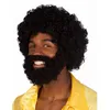 Image de Perruque Afro Noire avec Barbe - BOLAND - Mambo - Adulte Homme - Accessoire Déguisement