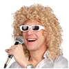 Image de Perruque Michel Polnareff avec lunettes - Accessoire de déguisement pour homme