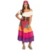 Image de Déguisement Bohémienne - BOLAND - Costume Carmen la Gitane - Taille XXL - Rose