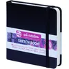Image de Carnet Croquis 12x12 cm - 80 feuilles - 140g - noir - Royal Talens