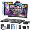 Image de Tablette tactile TAKINURU 32 Go + 256 Go 101 pouces Android 15 Octa-Core Wi-Fi 5G Port Type-C Batterie de 8000 mAhBleu