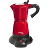 Image de Cafetière Italienne à expresso - Bestron - 6 tasses - 480W - Rouge