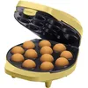 Image de Bestron Appareil à cake pop au design rétro Inclut un support à cake pop fourchette & 12 bâtonnets à cake pop Couleur: jaune