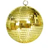 Image de Boule à facettes dorée 20cm - Or