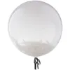Image de Ballon bulle - FUNNY FASHION - Transparent - Plumes blanches - 45 cm - Hélium compatible