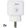 Image de Alecto SMART-PLUG20 - Prise intelligente Wi-Fi avec moniteur de consommation d’énergie 16A 3680W pack de 2 blanc