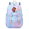 Image de Sac a dos gabby chat la maison magique ecole cartable gabbys dolhousse mignon bleu rose