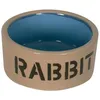 Image de Gamelle en céramique - Pour lapin - Marron - Rond - Intérieur - Facile à nettoyer