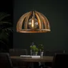 Image de Suspension Lenno en bois de manguier ø60 cm. Ampoule non comprise.
