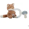 Image de LITTLE DUTCH - Anneau Hochet Renard Forest Friends Bleu Beige Marron